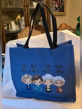 New Golden Girls Denim Blue Colour Tote